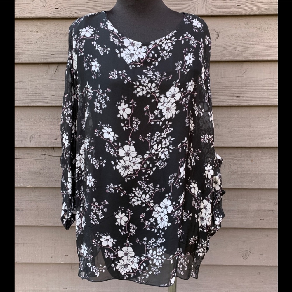 Belle France silk blend blouse size S-X-LARGE
